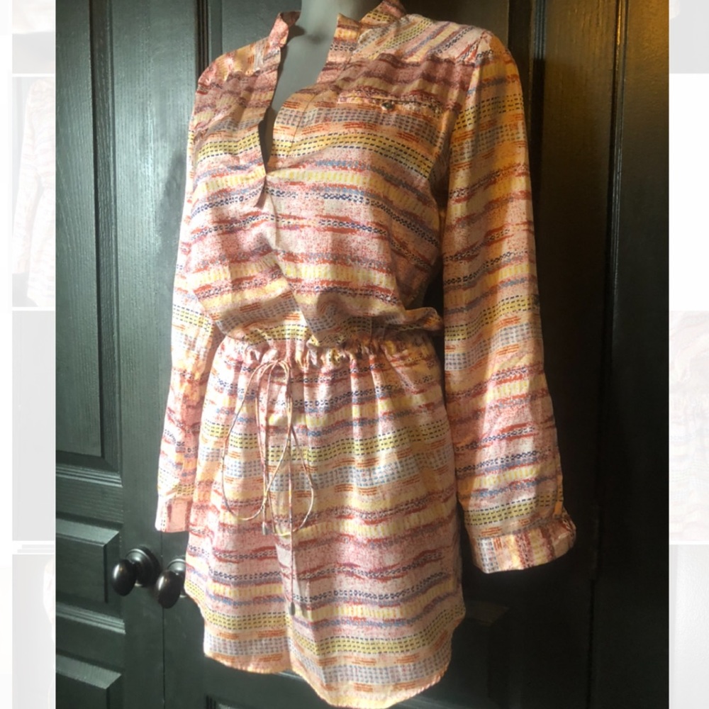 Silk & Cotton Multicolor Mini Dress